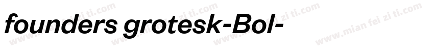 founders grotesk-Bol字体转换